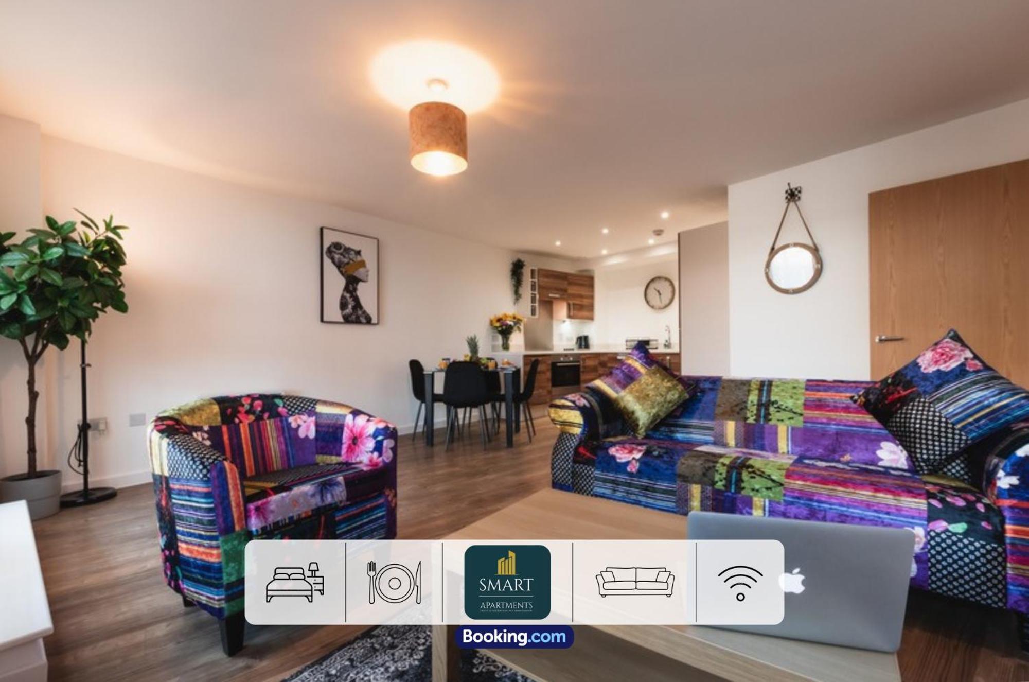 Spacious City Center Apartment By Smart Apartments Short Lets & Serviced Accommodation Apartment Southampton With Free Wifi Esterno foto